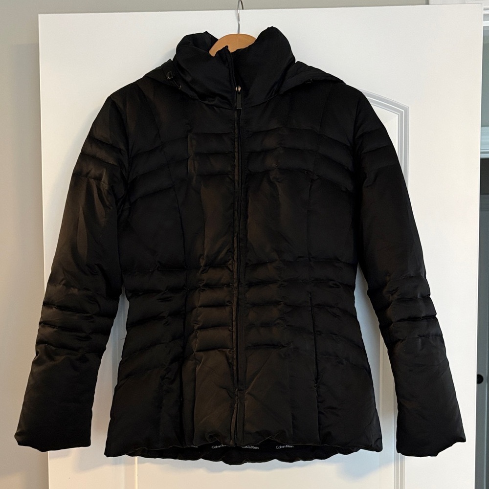 Calvin Klein Women's Black Puffer Jacket Medium M